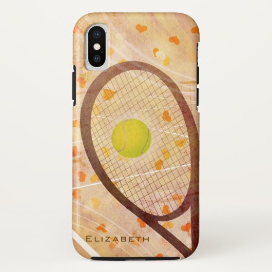 Kleine harten op tennisbaan tennis meisje Case-Mate iPhone case (Achterkant)