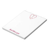 Kleine harten Rosary Notitieblok (Linkerzijde)