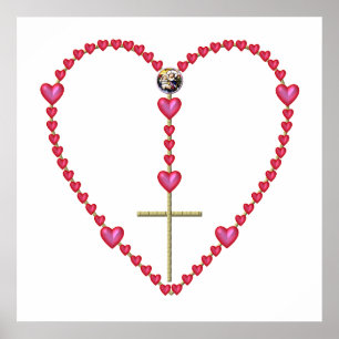 Kleine harten Rosary Poster