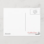 Kleine harten Roze rode klep Briefkaart (Achterkant)