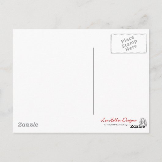 Kleine harten Roze rode klep Briefkaart (Achterkant)