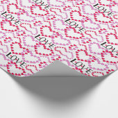 Kleine harten Roze rode klep Cadeaupapier (Hoek)