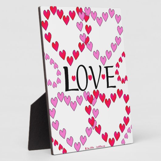 Kleine harten Roze rode klep Fotoplaat (Zijkant)