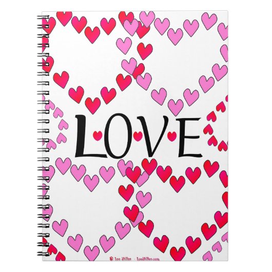 Kleine harten Roze rode klep Notitieboek (Voorkant)