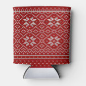 Kleine harten sneeuwvlokken patroon | KOELBOX Blikjeskoeler (Voorkant)