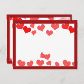 Kleine harten - Voeg je bericht toe Briefkaart (Voorkant / Achterkant)