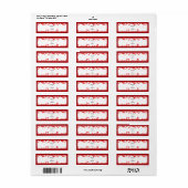 Kleine harten - Voeg je bericht toe Etiket (Full Sheet)