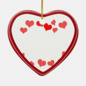 Kleine harten - Voeg je bericht toe Keramisch Ornament (Achterkant)