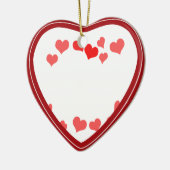 Kleine harten - Voeg je bericht toe Keramisch Ornament (Links)