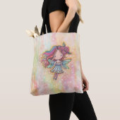 Kleine Hartfee Fee Drijvend met Harten Tote Bag (Dichtbij)