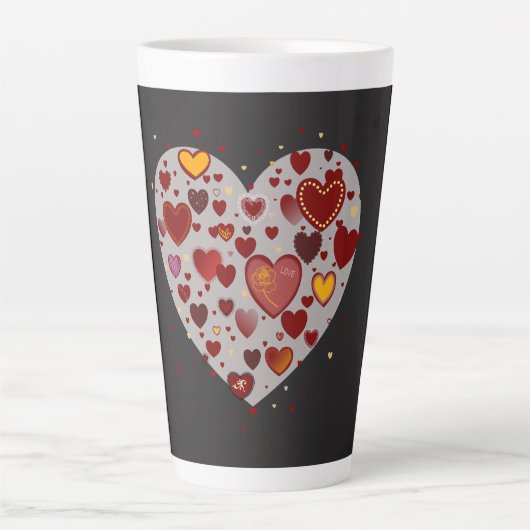 Kleine Hartjes Latte Mok (Voorkant)