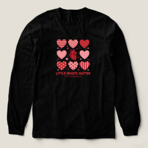 Kleine Hartjes Tellen CHD-bewustzijnsmaand februar Tri-Blend Shirt
