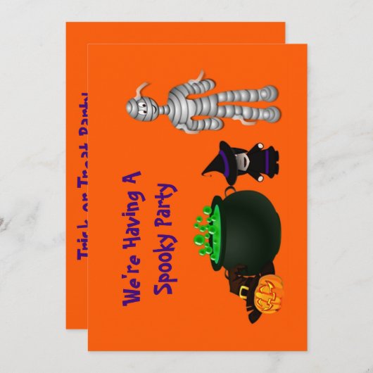 Kleine heek en vrienden kaart (Voorkant / Achterkant)