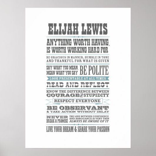 Kleine heer poster (Voorkant)