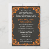 kleine heks boilend Trouble Halloween Kaart (Achterkant)