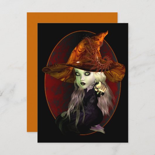 Kleine heks briefkaart (Voorkant / Achterkant)