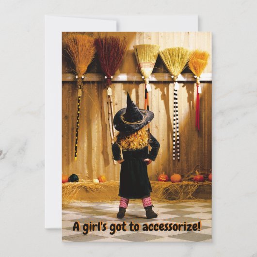 Kleine heks die een kamer kiest kaart (Voorkant)