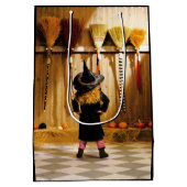Kleine heks die een kamer kiest medium cadeauzakje (Achterkant)
