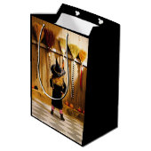 Kleine heks die een kamer kiest medium cadeauzakje (Achterkant Gekanteld)
