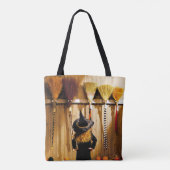 Kleine heks die een kamer kiest tote bag (Achterkant)