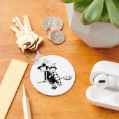 Kleine heks en clown sleutelhanger