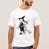 Kleine heks en clown t-shirt (Voorkant)