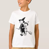 Kleine heks en clown t-shirt (Voorkant)