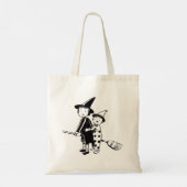 Kleine heks en clown tote bag (Achterkant)