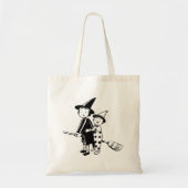 Kleine heks en clown tote bag (Voorkant)