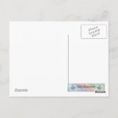 Kleine heks en kat kerstkaart briefkaart (Achterkant)