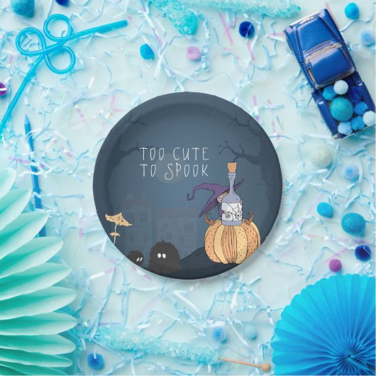 Kleine heks | Gepersonaliseerde partij Halloween Papieren Bordje (Feest)