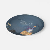 Kleine heks | Gepersonaliseerde partij Halloween Papieren Bordje (Gekanteld)