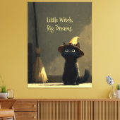 Kleine Heks, Grote Dromen Canvas Afdruk (Insitu (Woonkamer))