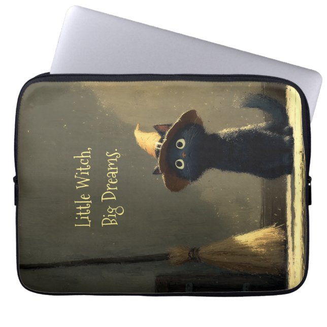 Kleine Heks, Grote Dromen Laptop Sleeve (Voorkant)
