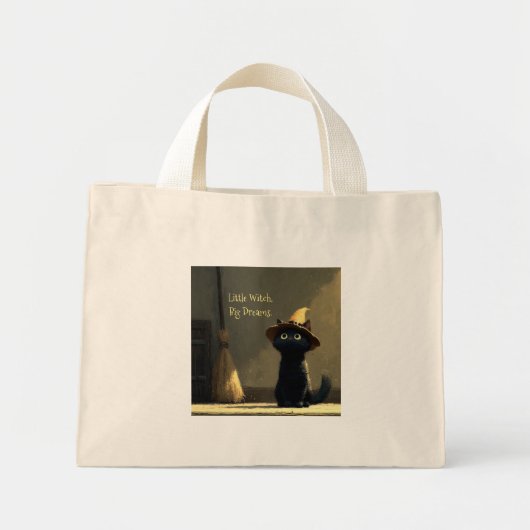 Kleine Heks, Grote Dromen Mini Tote Bag (Voorkant)