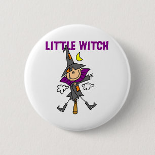 Kleine Heks Halloween Ronde Button 5,7 Cm