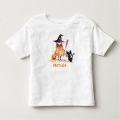 Kleine heks Halloween verjaardagsfeestje Kinder Shirts (Voorkant)