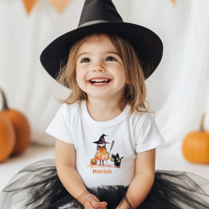 Kleine heks Halloween verjaardagsfeestje Kinder Shirts