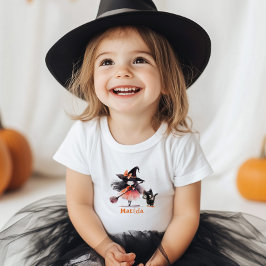 Kleine heks Halloween verjaardagsfeestje Kinder Shirts