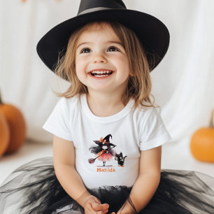 Kleine heks Halloween verjaardagsfeestje Kinder Shirts