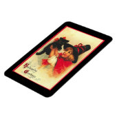 kleine heks met kitten magneet (Linkerzijde)