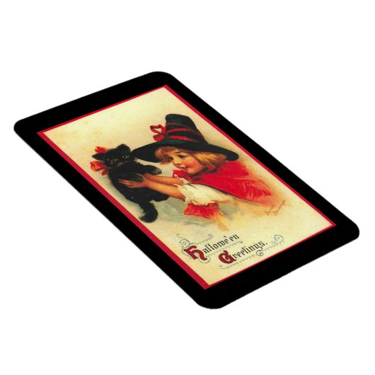  kleine heks met kitten magneet (Rechterzijde)