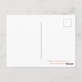 Kleine heks op bezems met haar kat briefkaart (Achterkant)