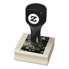 KLEINE HEKS & RAG POP HALLOWEEN RUBBER STEMPEL