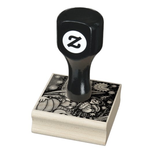 KLEINE HEKS & RAG POP HALLOWEEN RUBBER STEMPEL (Stempel)