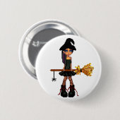 Kleine heks ronde button 5,7 cm (Voorkant /achterkant)