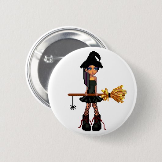 Kleine heks ronde button 5,7 cm (Voorkant /achterkant)