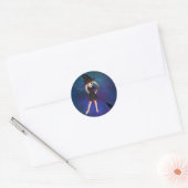 Kleine heks ronde sticker (Envelop)