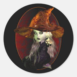 Kleine heks ronde sticker