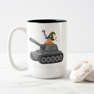 Kleine Heks Tank Halloween T-Shirt Tweekleurige Koffiemok